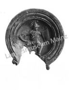 Mainz, Öllämpchen mit Darstellung eines Gladiators.