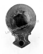 Mainz, Öllämpchen mit Darstellung eines Gladiators.